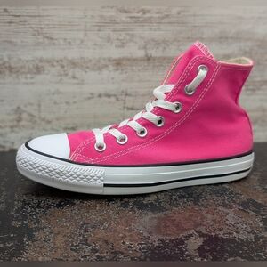 Womens Converse Chuck Taylor All Star Hi Top Shoes Sz 6 Pink Used 157612F